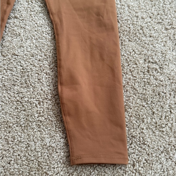Fabletics Kids Tan Leggings with Crisscross Accent - Picture 4 of 7